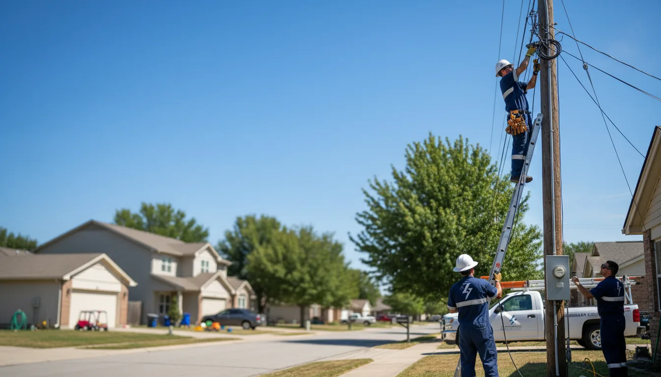 Residential electrician providing installation services in Echo, UT